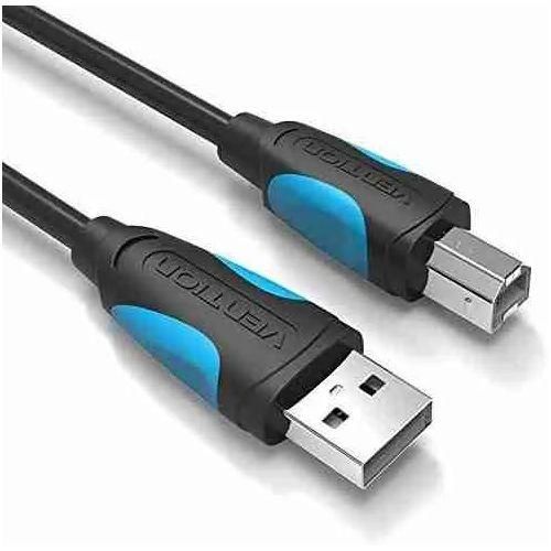 (VEN VAS-A16-B300) USB 2.0 Printer Cable 3M – USB-A to USB-B Cable for Printer, Scanner, PC, Laptop & Other USB-B Devices – Black