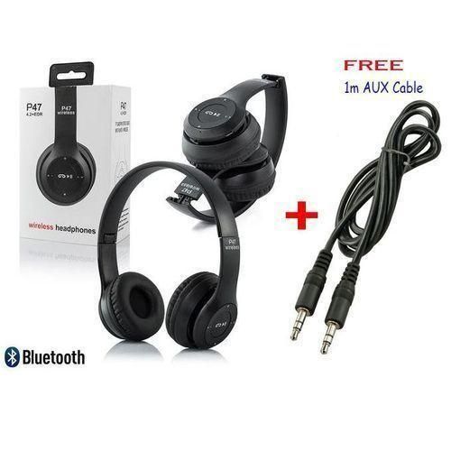 Original P47 Noise-Canceling Bluetooth Headphone Aux Cable