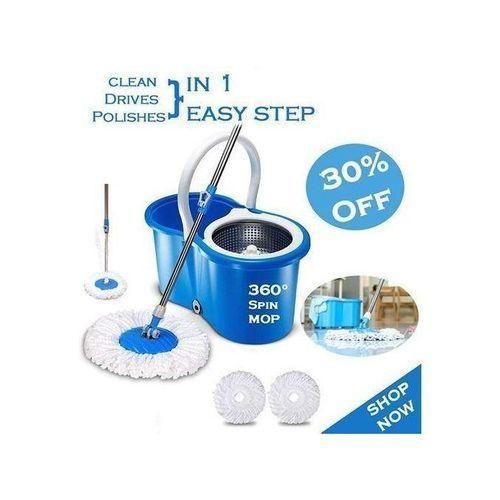 Metallic Spin Mop,Blue