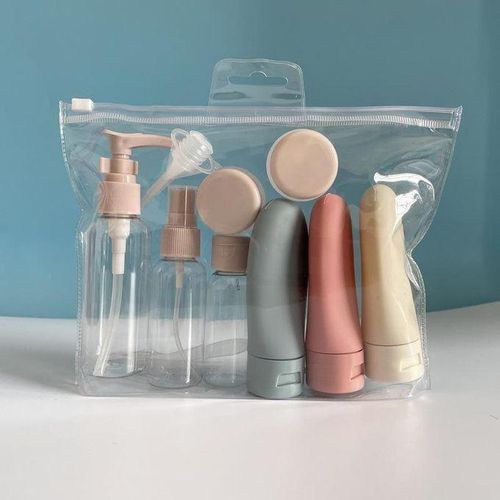 11pcs Travel Storage Set Cosmetics Empty Bottle Travel Wash