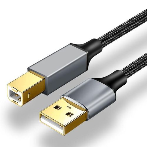 USB B printer cable, USB 2.0 High Speed,USB A to USB B Cable, 1M, black