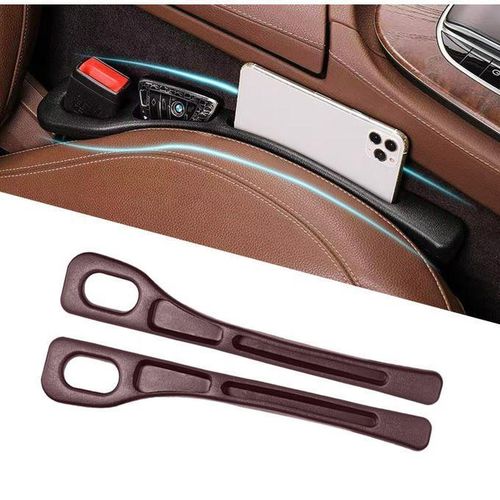 Universal Car Seat Gap Filler Organizer Strips Phone and keys holder Anti-Drop Storage for Vehicles 2 Pcs Car Seat Crevice Gap Filler