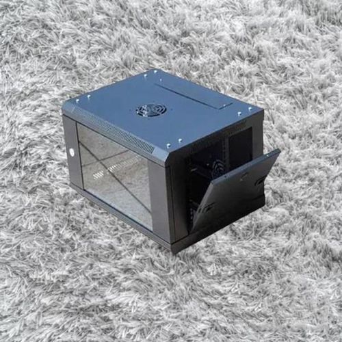 Sturdy Wall-Mounting Bolts Pre-Assembled Heavy-Duty Smooth Paint Finish 4U Wall Mount Data Cabinet Enclosure Network Rack