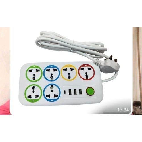 5 way extension with 3 usb ports and 1 type c slot