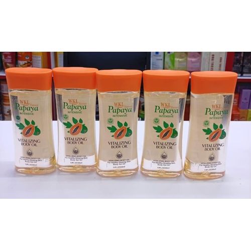 Intensive Pure Papaya Extract Vitalizing Body Oil - Gel Oil for Healthy Glowing Skin