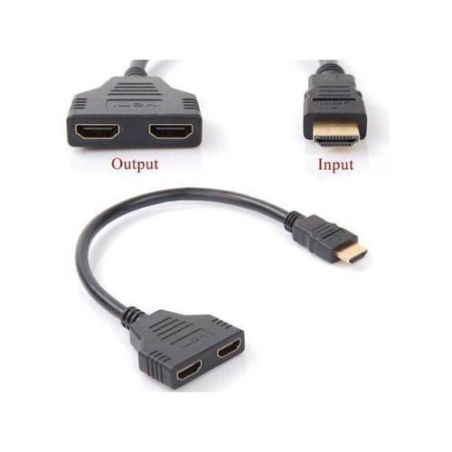 HDMI Male To Dual HDMI Female 1To 2 Splitter Adapter