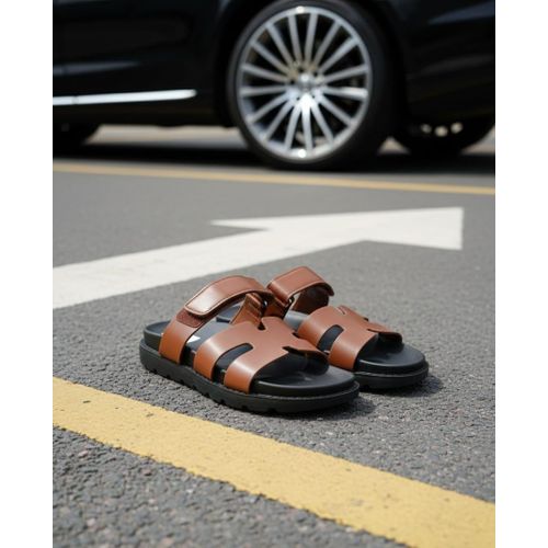 MEN OPEN SHOES BROWN