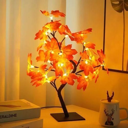 24 Led Fairy Flower Tree Table Lamps Maple Leaf Lamp Rose
