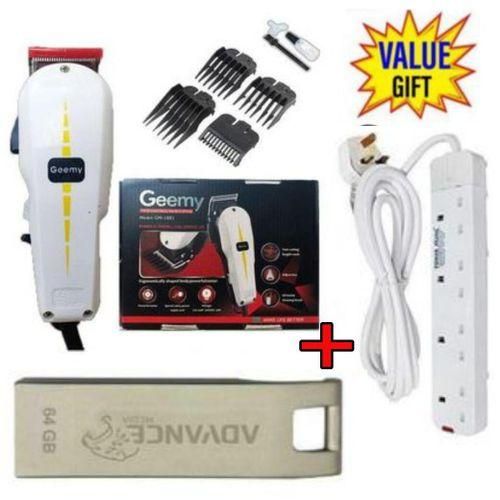 Advance Standard Electric Hair Clipper Barbering Machine-Kinyozi +Free 4 Way Power Extension+ 64GB Flash Disk