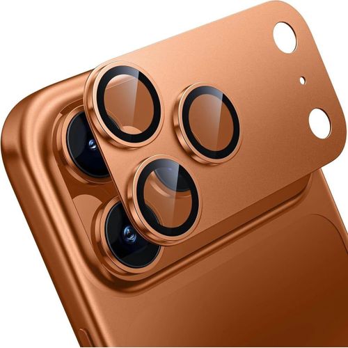 Iphone 17pro Camera Lens Protector - Matte Alloy Military Grade Shatterproof Strong Adsorption Glass Camera Protector