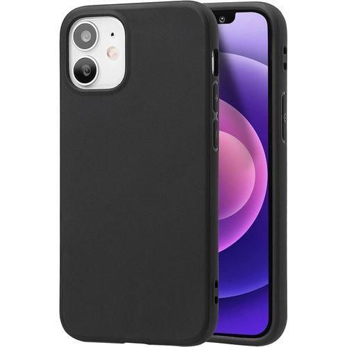 iPhone 12 Black Soft Gel 3-Layered Slim Silicone Phone Cover Case - Protective Phone Cover