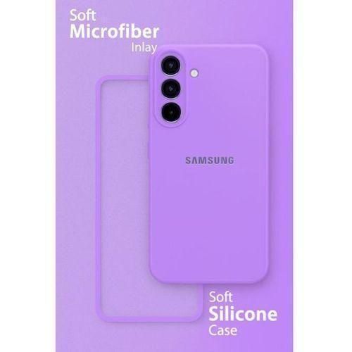 Samsung Galaxy A15 Cover Luxury Purple High Protection Premium and Original Silicone Phone Case Back cover