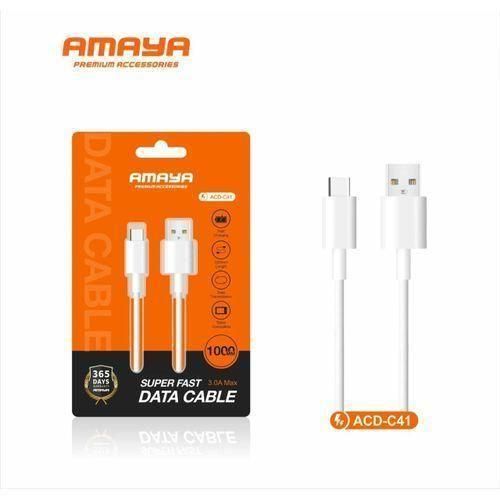 ACD-C41 Data Cable Type-C 3A White fast charge cable