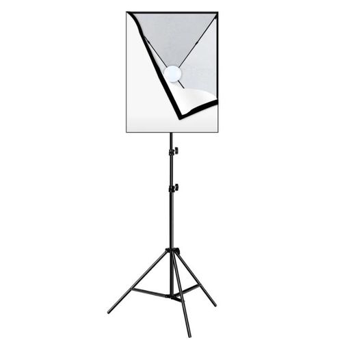 Professional photographic studio easy folded 50 by 70 cm softbox with bulb and stand for studio strobe light flash photography