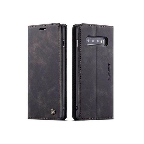 Black Soft Leather Wallet Flip Cover Case For Samsung Galaxy S10