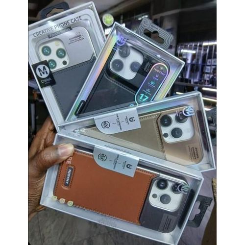 Luxury Frameless Leather Magnetic Case with MagSafe, Metallic Frame, and Patina Leather Design for iPhone 16 Pro Max - Brown