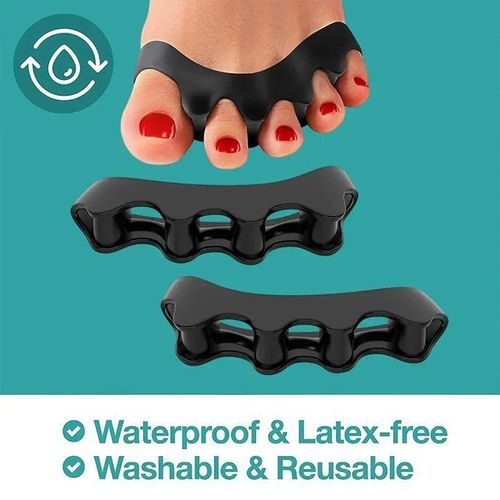 1 Pair Silicone Toe Separator Bunion Corrector Hammer Toe Corrector Soft Silicone Material for Toe