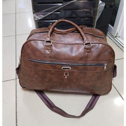Large travel bag leather
