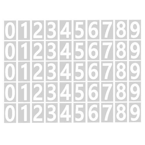 Mailbox Numbers with Sticky Tab for Easy Backing Separation