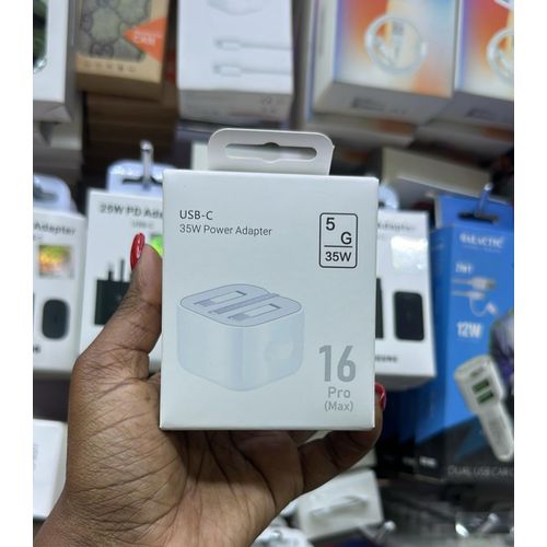 USB-C 35W Power Adapter – Fast Charging Charger for Laptop, Tablet & Phone