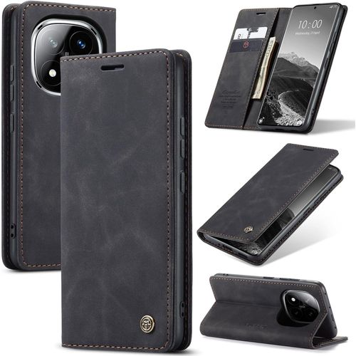 Xiaomi Redmi Note 14 Pro 5G Flip Case Redmi Note 14 Pro Plus 5G Leather Case - BLACK