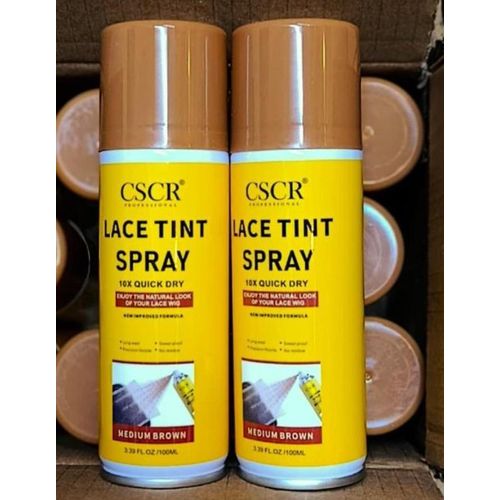 CSCR quick drying tint spray Natural wig Look-1pc medium brown