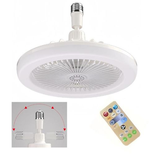 LED aromatherapy fan light E27 socket rotating ceiling fan dimmable night light with remote control