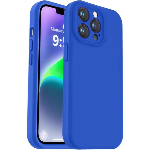 Soft Silicone Slim Fit Cover Anti-Scratch Shockproof Case for Apple iPhone 16 Pro - Blue
