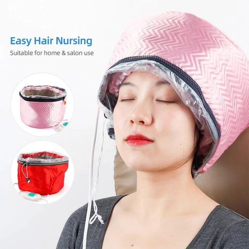 Hair Steamer Cap with Adjustable Heat Levels, Waterproof Inner Lining, Overheat Protection, Detachable Design, Portable Size, 220V