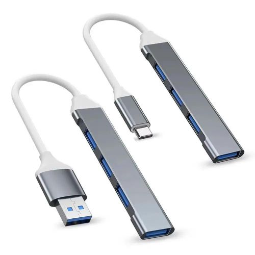 4-Port Multi-Splitter Type C Hub USB Adapter OTG for Xiaomi Lenovo MacBook 13 15 Air pro PC - Computer Accessories