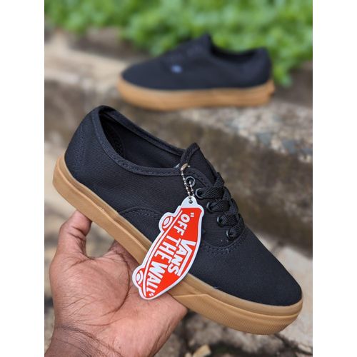 Canvas black brownsole original double sole shoes