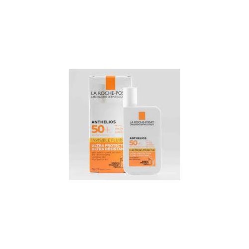 Anthelios Invisible Fluid SPF 50+ Sunscreen – Ultra-Light, Non-Greasy & Invisible Protection for Face & Sensitive Skin (50ml) + FREE SADOER Collagen Face Serum
