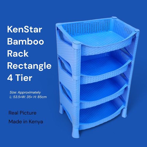 Bamboo Rack Rectangle - 4 Tier