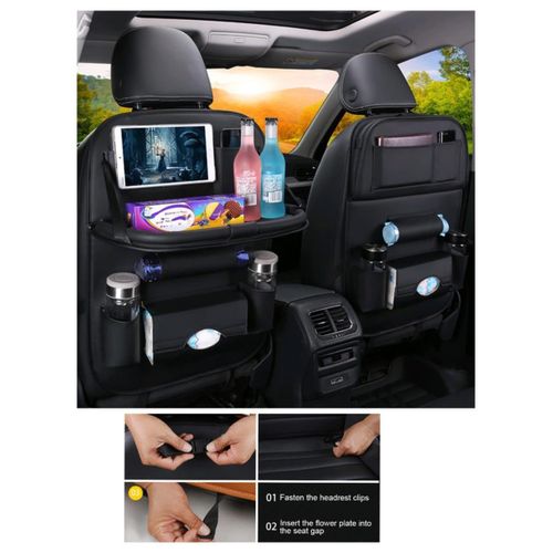 Car Back Seat OrganizerCar Storage Bag with Fold-able Table