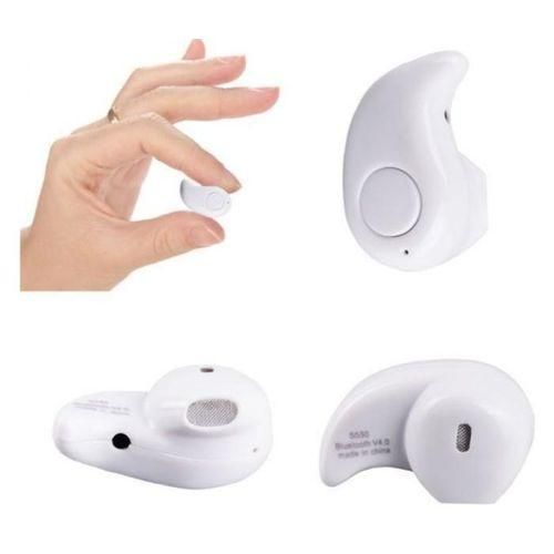 S530 Mini Wireless Bluetooth Invisible Earbud Earphone - White