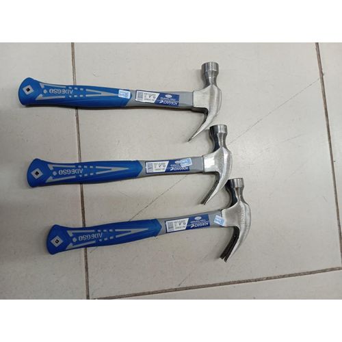 3pcs Heavy-Duty Claw Hammer Carbon Steel Anti-Slip Grip