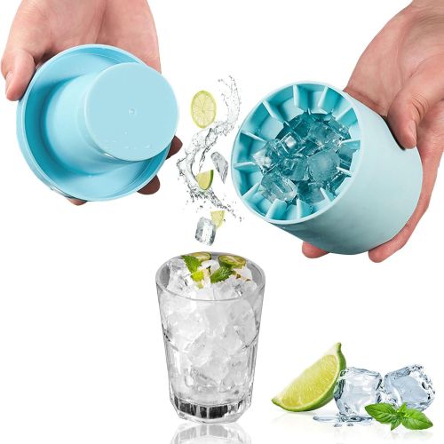 Ice Cube Mold, Silicone Cylinder Ice Cube Mold, Make 60 Ice Cubes