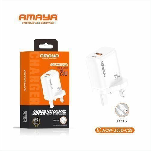 ACW-W52S-L29 25W iPhone super fast charger with USB to Lightning cable