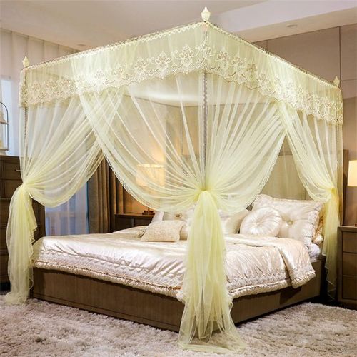 Mosquito Net With Metallic Stand - 4X6 - Cream