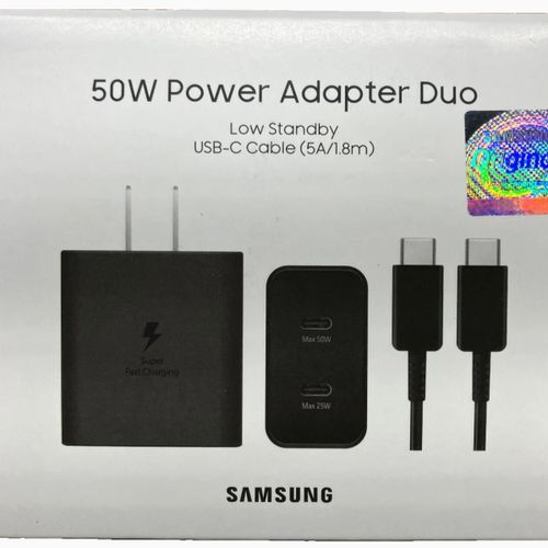 Super Fast 50W Power Adapter Duo 18m 5A USB-C Cable
