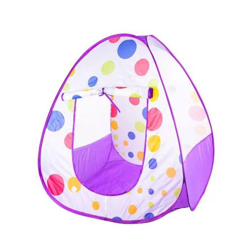 Kids Pop-Up Play Tent Playhouse with Mesh Windows & Roll-Up Door – Foldable Indoor & Outdoor Children's Play Tent