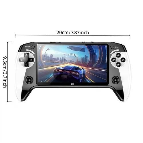 Retro Portable Game Console – 5.5 Inch HD Screen, 10-in-1 Classic Fun!