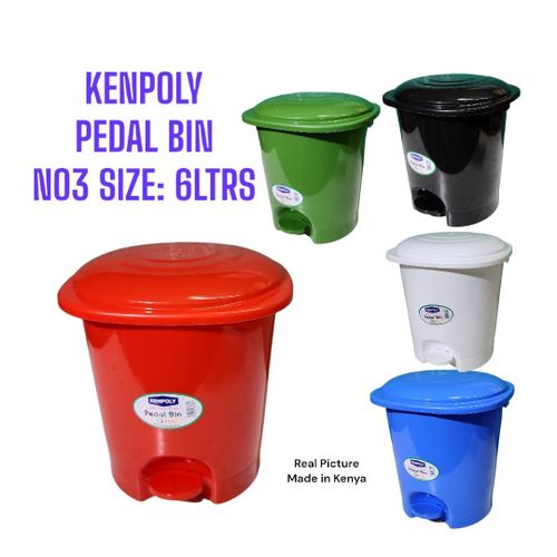 6Ltrs Pedal Bin For your Home and Office Height 26cm Diameter 24cm