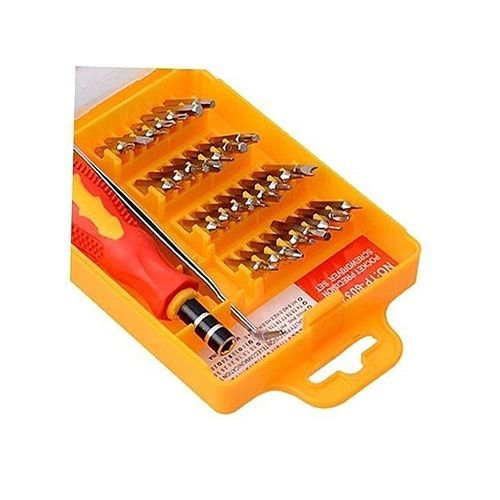 Reliable Yellow 32 in 1 Precision Hardware Screw Driver Tool Sets Portable Screwdriver Kit