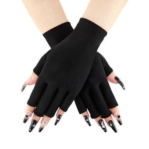 Anti-UV Gloves for Nail Lamp, Professional UPF50+ UV Protection Glove for Manicures, Art Skin Care Fingerless, Women Men Protect Hands from Sun and Nail Dryer Harm