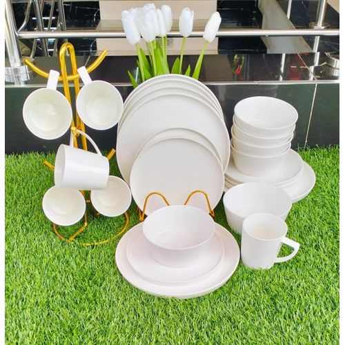 24 pieces High quality white dinner set