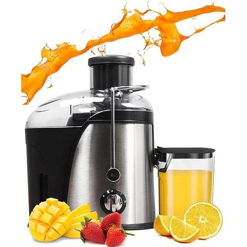 Juicer Machine, High-Efficiency 1200W Multi-Speed Mini Juicer Quick Fruit and Vegetable Juicing for Healthy Lifestyle, Easy to Clean, Stainless Steel, BPA-free