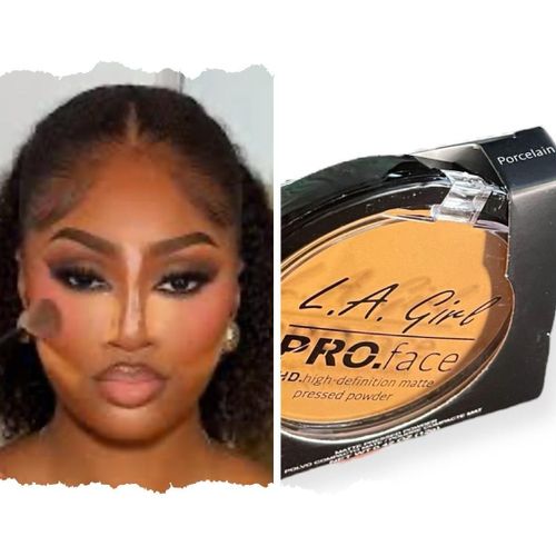Pro Face Matte Pressed Powder High Definition Oil Control (Shades : Porcelain, Creamy Natural, Classic Ivory)