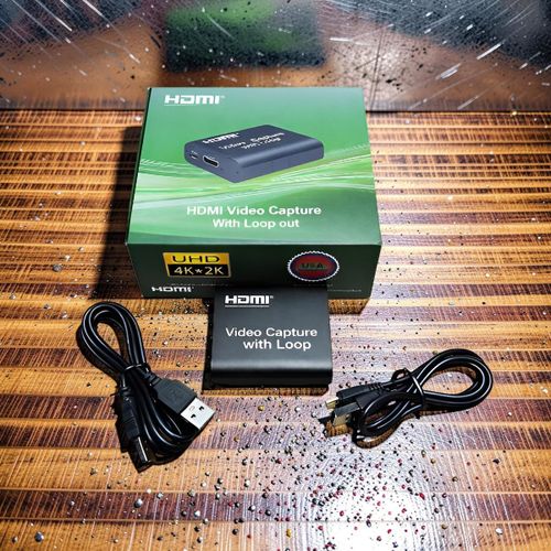 Advanced Plug and Play USB Capture Device for Content Creation HDMI Video Capture Card with Loop Out