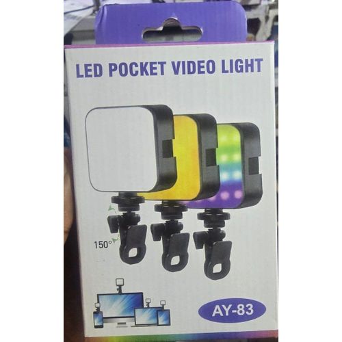 AY-83 Clip-On RGB LED Light – Portable Video Lighting Solution for All Devices